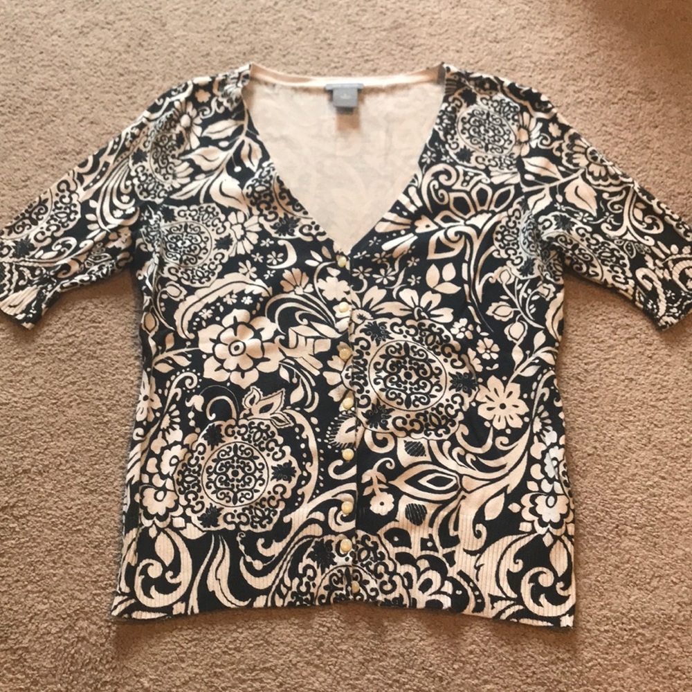 Short sleeve cardigan